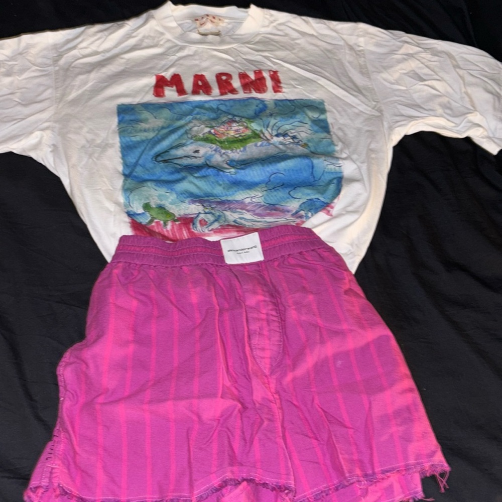 Marni top size xsmall alexander wang boxer shorts xsmall worn once 10/10